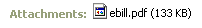 eBill with no PDF