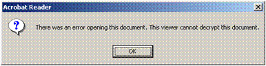 Open error
