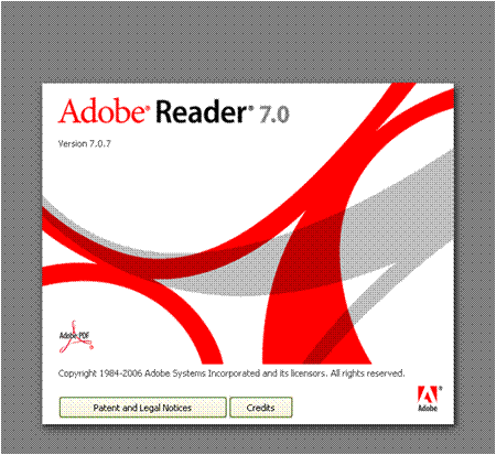 Adobe reader version 7