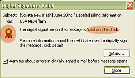 Digitally signature - valid