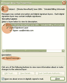 Digitally signature - valid