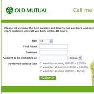 The call-me-back form
