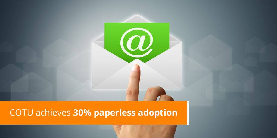 COTU achieves 30% paperless adoption with Striata Email Billing