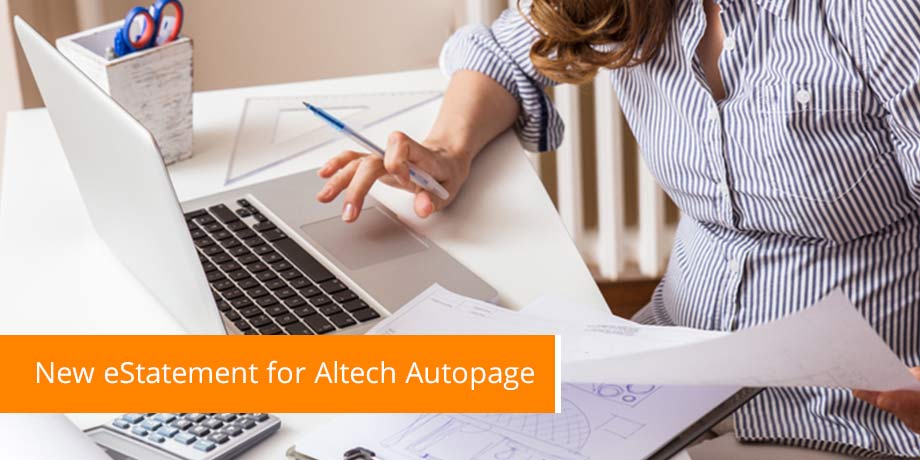 New eStatement For Altech Autopage