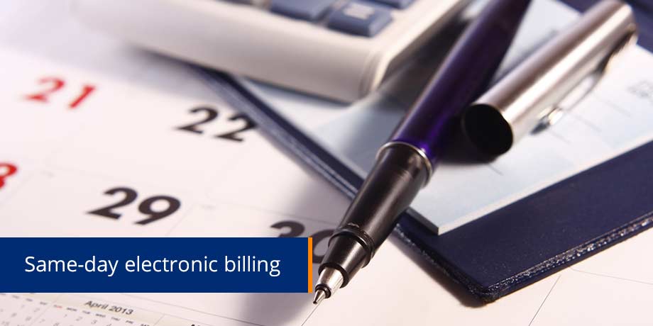 Same Day Electronic Billing