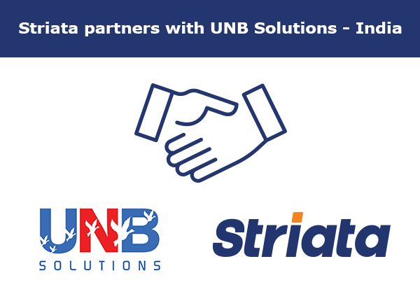 Striata partners with UNB Solutions, India