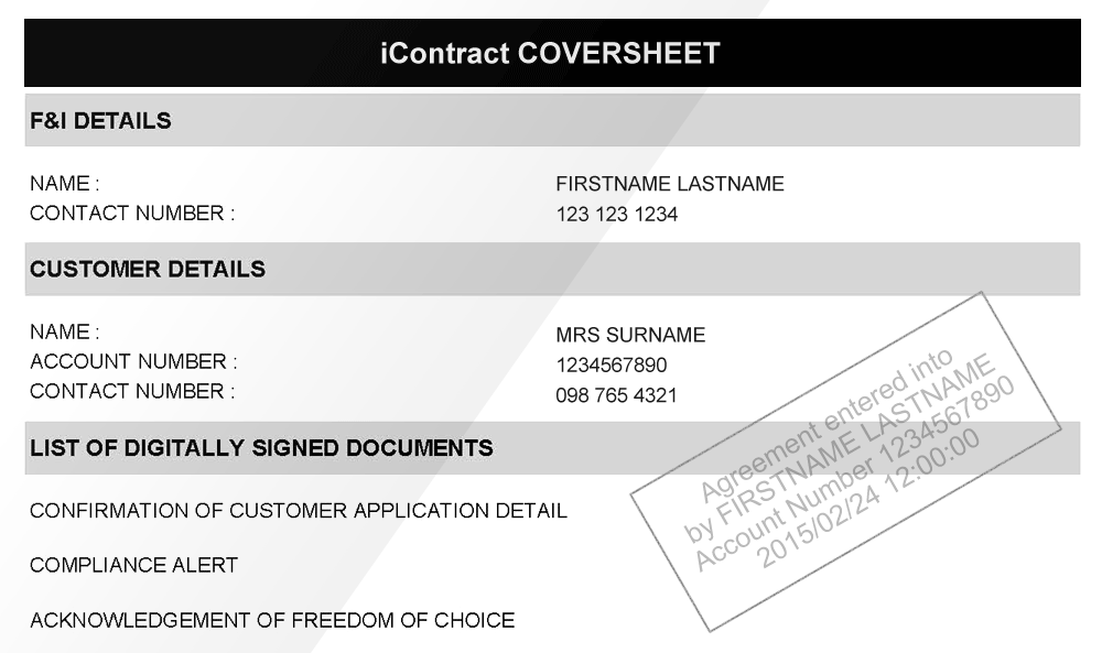 Transactional Document As Electronic Acceptance