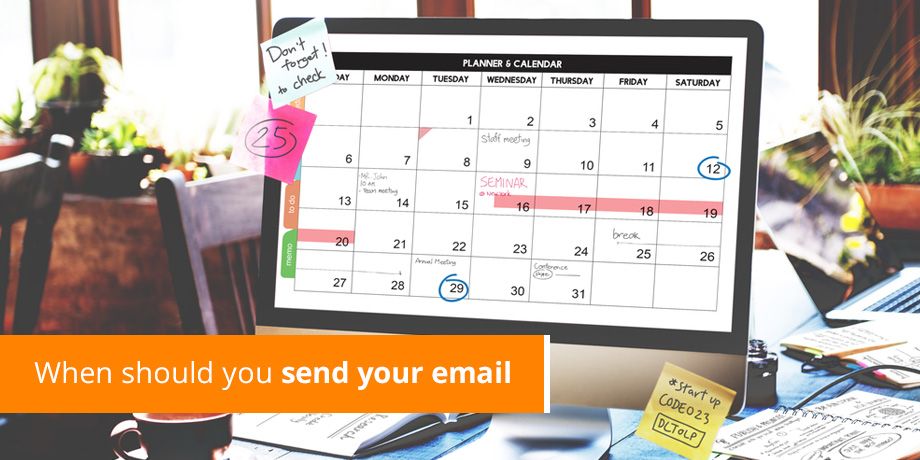 Which day is the right day for email?