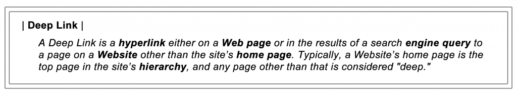 Deep Linking Deep Linking