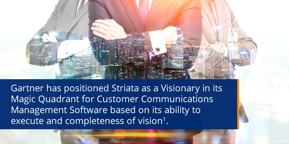 Gartner Positions Striata As Visionary