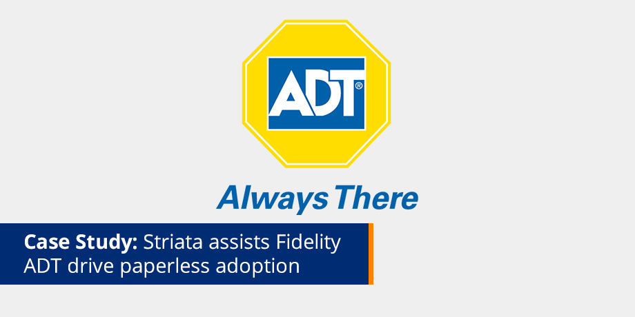 Striata assists security company, Fidelity ADT switch to paperless eBilling