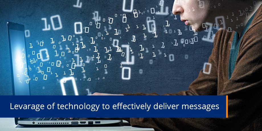 Levarage Of Technology To Effectively Deliver Messages