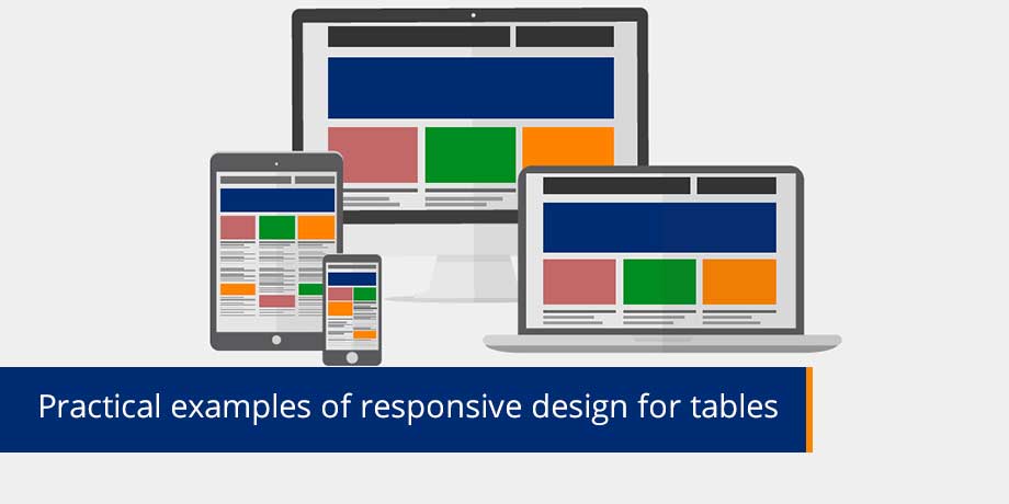 Responsive design techniques for tables