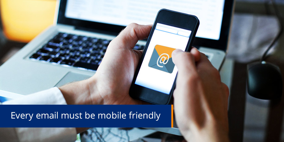 Mobile is the new standard for email design